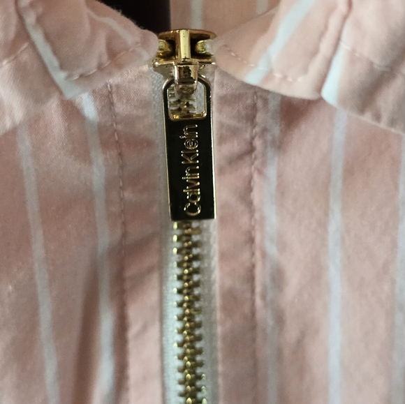 Calvin Klein Long Sleeve Zip Up Shirt Large - Picture 3 of 4